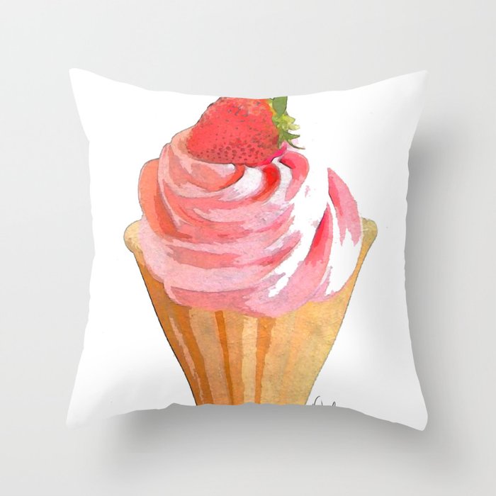My Sweet Cupcake  Throw Pillow