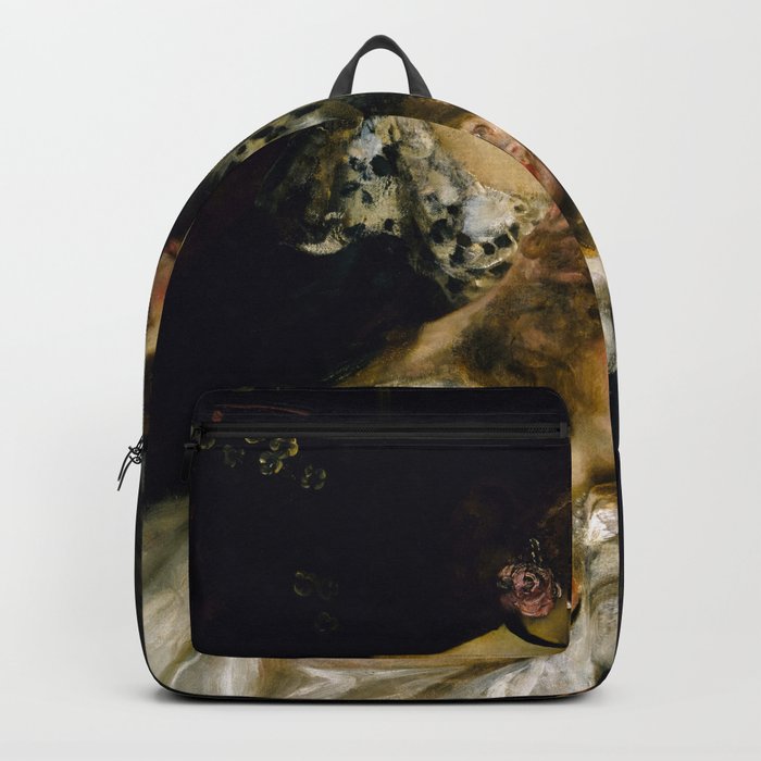 Mother and Child, Lady Shannon and Kitty  by James Jebusa Shannon Backpack