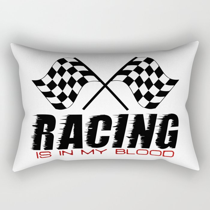 Racing Is In My Blood Rectangular Pillow