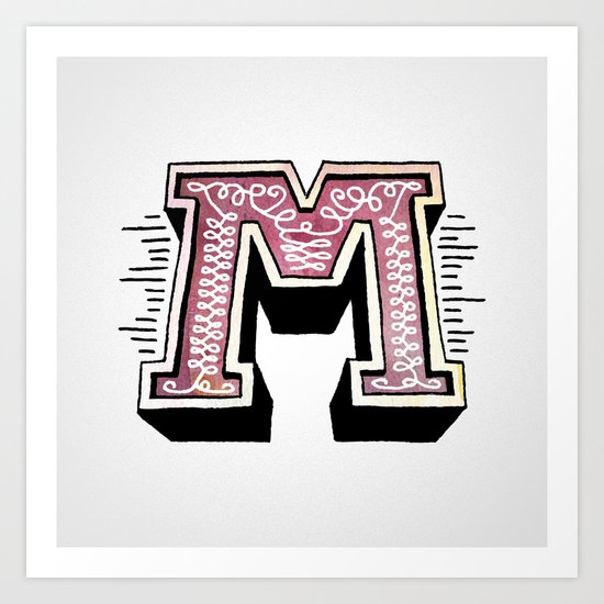 The Letter M Art Print