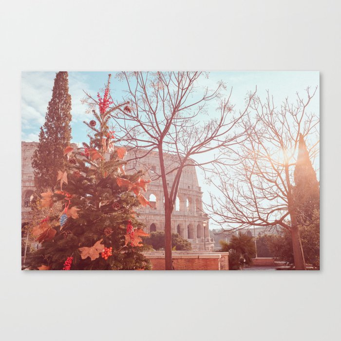 December in Rome Canvas Print
