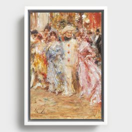 Carnival (1904), by Vincenzo Migliaro Framed Canvas