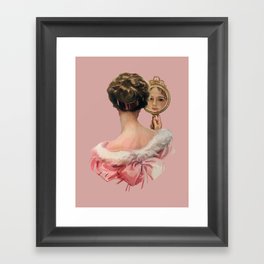 Lady with a Mirror Framed Art Print