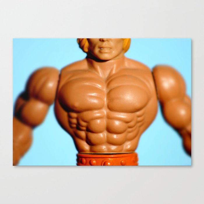 He Men Masters Universe MOTU 80s Toys Action Figure Three Legged Dane Canvas Print