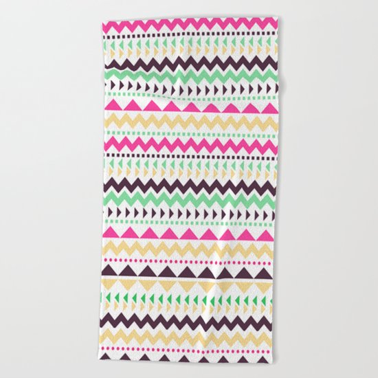 Tribal Pattern 02 Beach Towel
