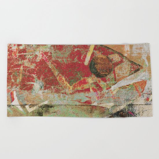 Fish Head 3 Beach Towel
