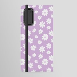Daisy Pattern (lavender/white) Android Wallet Case