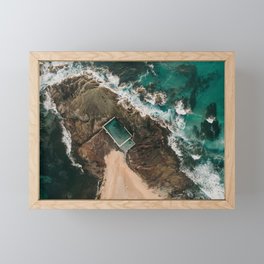 Sydney - Rock pool, Mona Vale Framed Mini Art Print