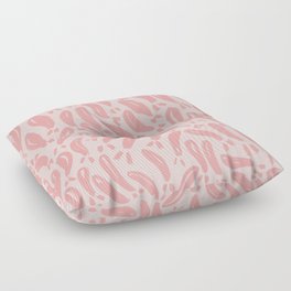 Pink Fishes Boho Cute Pattern Floor Pillow