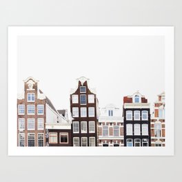 Crooked Houses - Amsterdam Architecture Photography Art Print