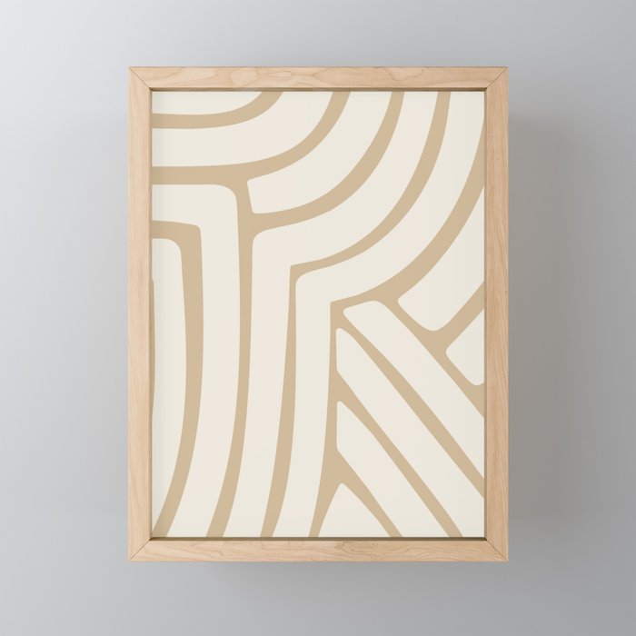 Abstract Stripes LXXXIV Framed Mini Art Print