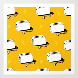 Electric Toaster (gold) Art Print