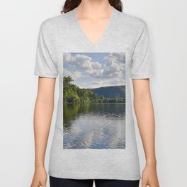 Amazing mountain lake V Neck T Shirt