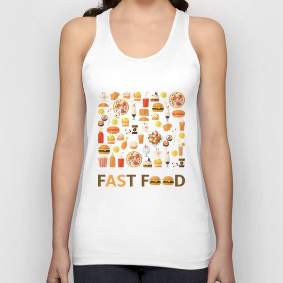 Fast food Unisex Tank Top