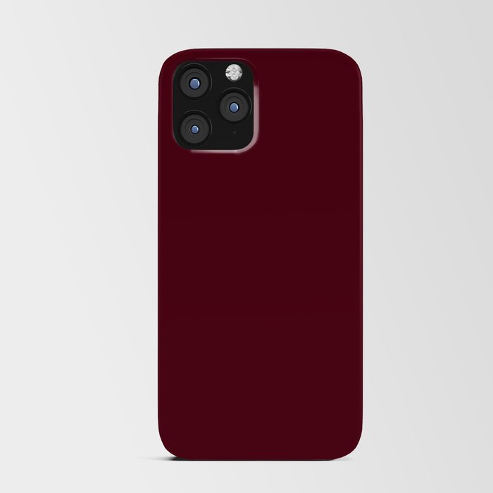 Dark Burgundy - Pure And Simple iPhone Card Case