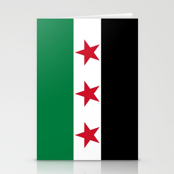 Independence flag of Syria Stationery Cards