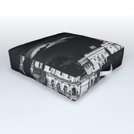 The United States Capitol building in Washington DC black and white Outdoor Floor Cushion