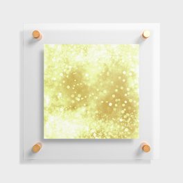 gold stary pattern / gold green pattern / stars pattern Floating Acrylic Print