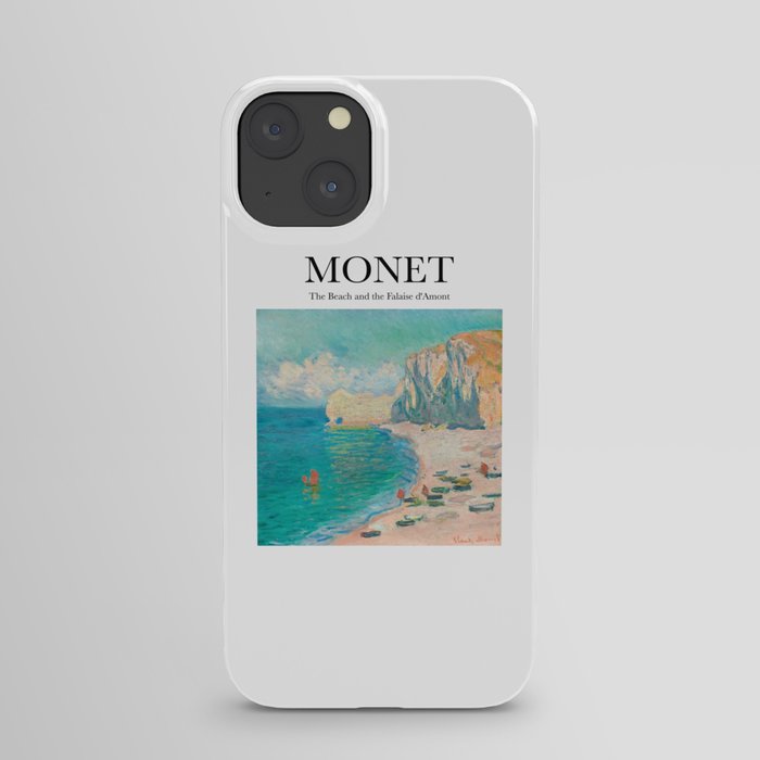 Monet - The Beach and the Falaise d'Amont iPhone Case