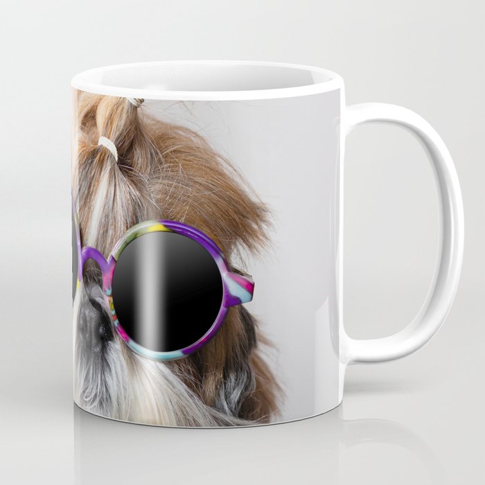Cool Shih Tzu dog with sunglasses Coffee Mug