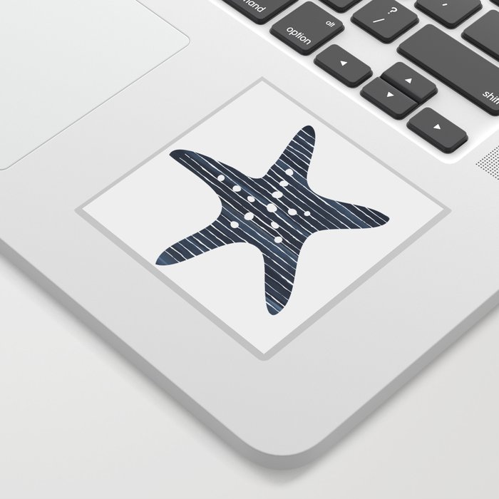 Starfish with Pattern Overlays Sticker