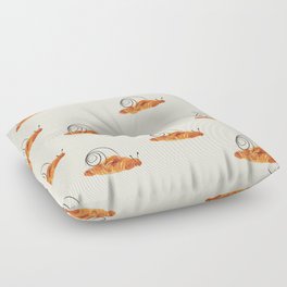 croissant snail Floor Pillow