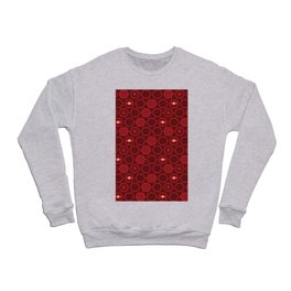 65 MCMLXV Cosplay Scarlet Red Hexagon Chaos Pattern Crewneck Sweatshirt