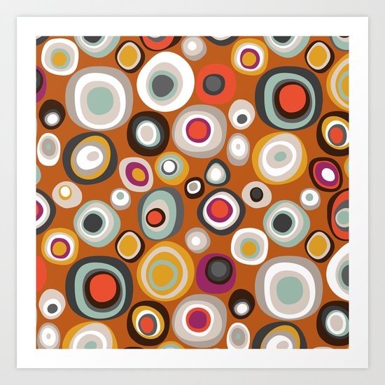 veneto boho spot amber Art Print