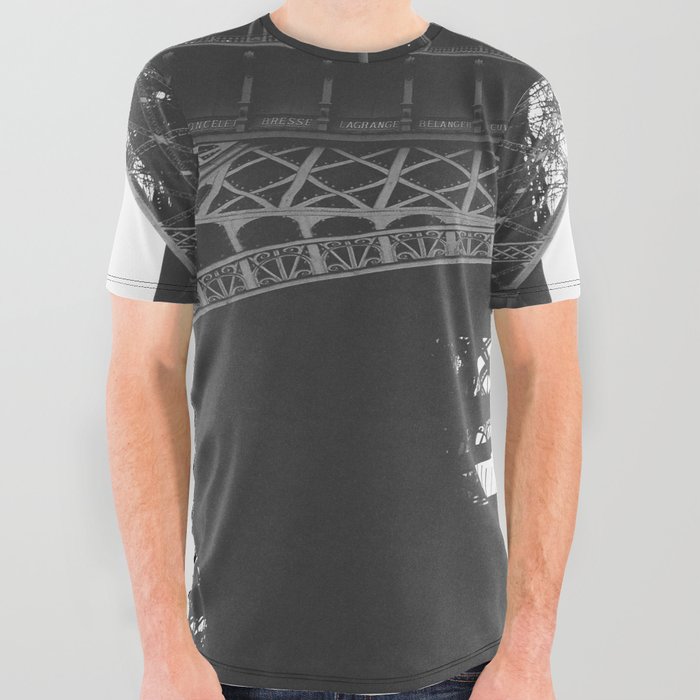 Eiffel Tower All Over Graphic Tee