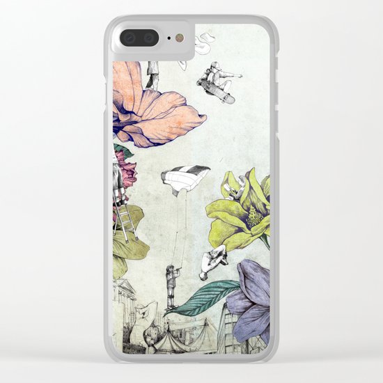 Flower forest Clear iPhone Case