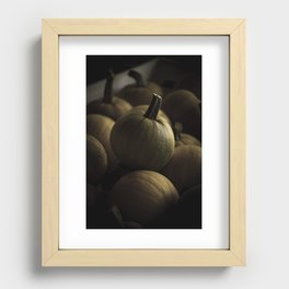 Pumpkin In The Dark Recessed Framed Print
