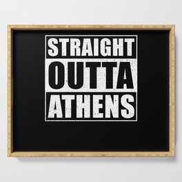 Straight Outta Athens Serving Tray