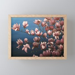 Magnolias Painting Framed Mini Art Print