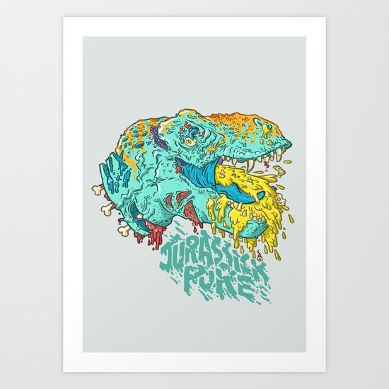 Jurassick Puke Art Print