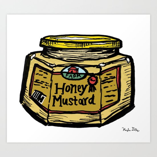 Honey Mustard Art Print