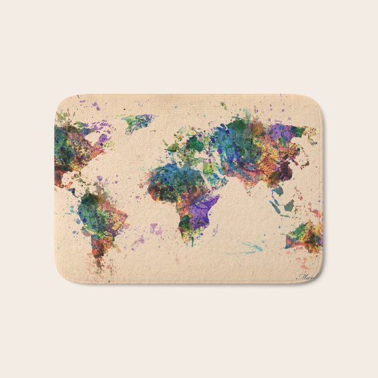 map Bath Mat