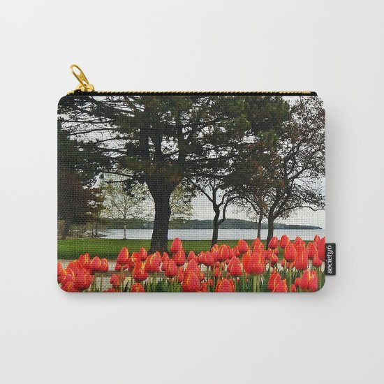 Tulips and the Trees by the Lake Carry-All Pouch