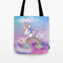 Rainbow Unicorn and Rainbow Tote Bag