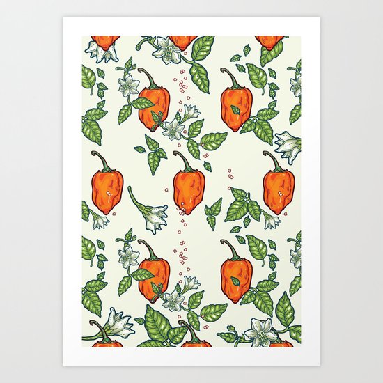 hot habanero Art Print
