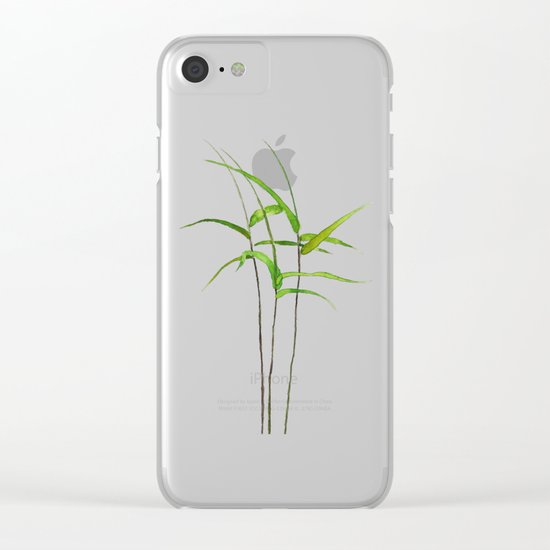 bamboo Clear iPhone Case