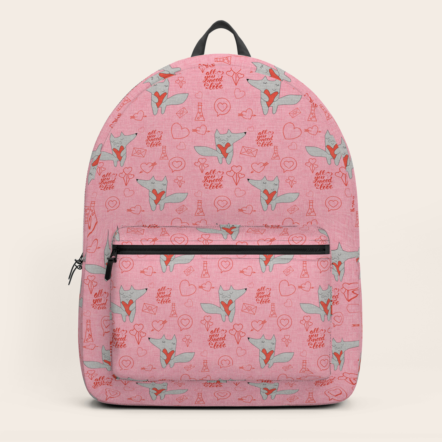 pink fox backpack