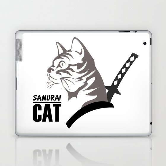 Samurai Cat Laptop & iPad Skin