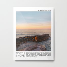 Lake Superior Sunrise | Travel Photography Minimalism | Minnesota Metal Print