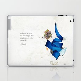 Arabic Calligraphy - Rumi - Journey Into Self Laptop & iPad Skin