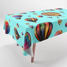 Colorful Hot Air Balloons Tablecloth