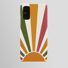 Multicolor retro Sun design 1 Android Case