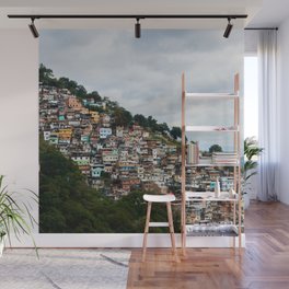 Brazil Photography - Morro Dos Prazeres In Rio De Janeiro Wall Mural