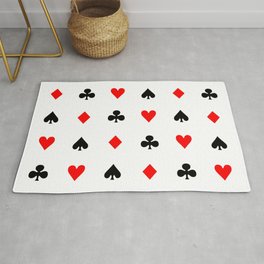 Playing cards pattern Area & Throw Rug