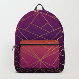 Sunset Geometric Backpack
