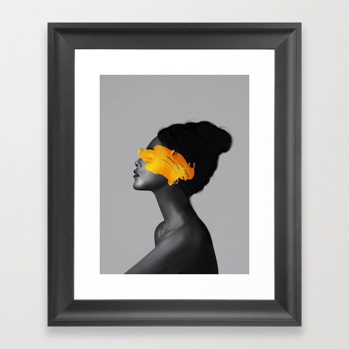 Yellow Girl Framed Art Print